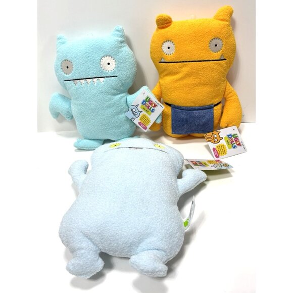 Ugly Dolls Plush Lot – Wage, Ice Bat & Babo – Large 3‑Pc Set – New, Soft Toys - Picture 2 of 8